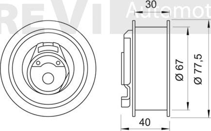 Trevi Automotive TD1534 - Rullo tenditore, Cinghia dentata autozon.pro