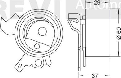 Trevi Automotive TD1525 - Rullo tenditore, Cinghia dentata autozon.pro