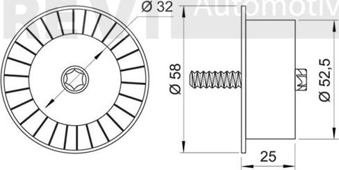 Trevi Automotive TD1528 - Galoppino / Guidacinghia, Cinghia dentata autozon.pro