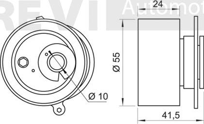 Trevi Automotive TD1575 - Galoppino / Guidacinghia, Cinghia dentata autozon.pro