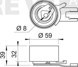 Trevi Automotive TD1608 - Rullo tenditore, Cinghia dentata autozon.pro