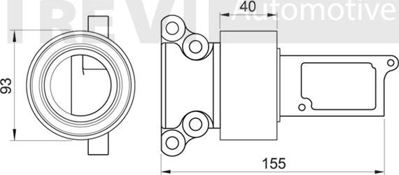 Trevi Automotive TD1615 - Galoppino / Guidacinghia, Cinghia dentata autozon.pro