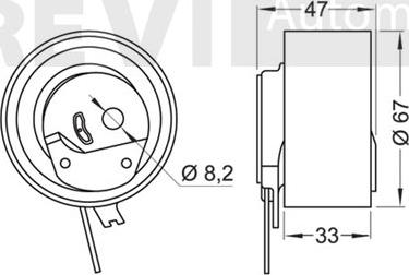 Trevi Automotive TD1639 - Rullo tenditore, Cinghia dentata autozon.pro