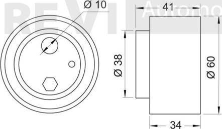 Trevi Automotive TD1633 - Rullo tenditore, Cinghia dentata autozon.pro