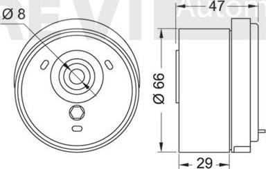 Trevi Automotive TD1620 - Rullo tenditore, Cinghia dentata autozon.pro