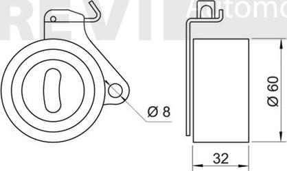 Trevi Automotive TD1045 - Rullo tenditore, Cinghia dentata autozon.pro