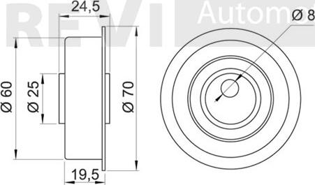 Trevi Automotive TD1046 - Rullo tenditore, Cinghia dentata autozon.pro