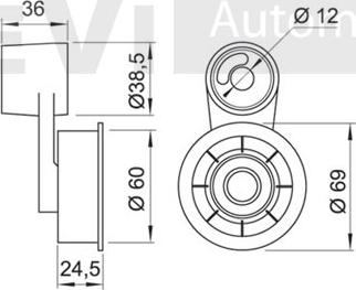 Trevi Automotive TD1007 - Rullo tenditore, Cinghia dentata autozon.pro