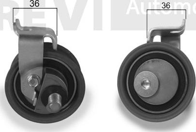 Trevi Automotive TD1016 - Rullo tenditore, Cinghia dentata autozon.pro