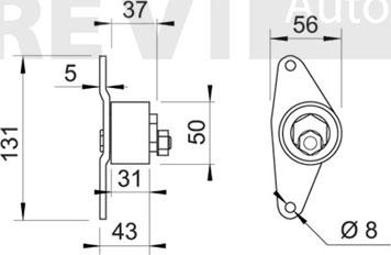 Trevi Automotive TD1080 - Rullo tenditore, Cinghia dentata autozon.pro