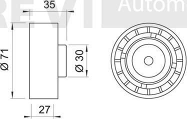 Trevi Automotive TD1039 - Galoppino / Guidacinghia, Cinghia dentata autozon.pro