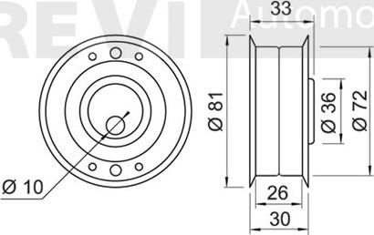 Trevi Automotive TD1031 - Rullo tenditore, Cinghia dentata autozon.pro