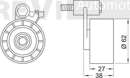 Trevi Automotive TD1193 - Rullo tenditore, Cinghia dentata autozon.pro