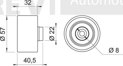 Trevi Automotive TD1140 - Galoppino / Guidacinghia, Cinghia dentata autozon.pro