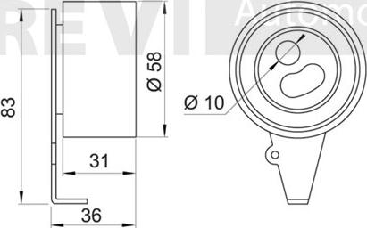 Trevi Automotive TD1147 - Rullo tenditore, Cinghia dentata autozon.pro