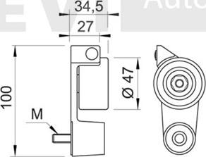 Trevi Automotive TD1161 - Rullo tenditore, Cinghia dentata autozon.pro