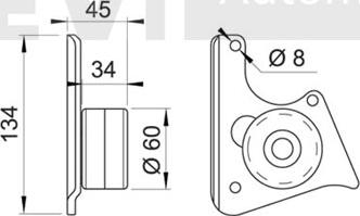 Trevi Automotive TD1100 - Rullo tenditore, Cinghia dentata autozon.pro