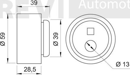 Trevi Automotive TD1103 - Rullo tenditore, Cinghia dentata autozon.pro