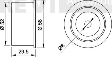 Trevi Automotive TD1115 - Galoppino / Guidacinghia, Cinghia dentata autozon.pro