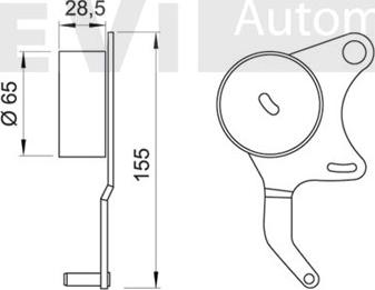 Trevi Automotive TD1118 - Rullo tenditore, Cinghia dentata autozon.pro