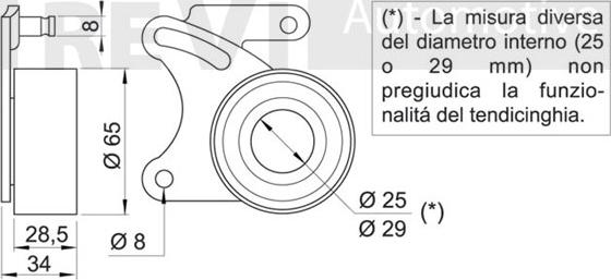 Trevi Automotive TD1117 - Rullo tenditore, Cinghia dentata autozon.pro