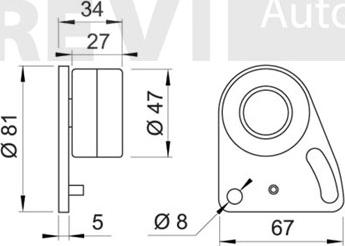 Trevi Automotive TD1180 - Rullo tenditore, Cinghia dentata autozon.pro