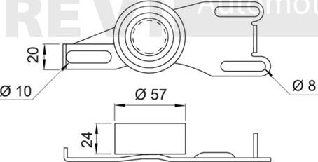 Trevi Automotive TD1134 - Rullo tenditore, Cinghia dentata autozon.pro