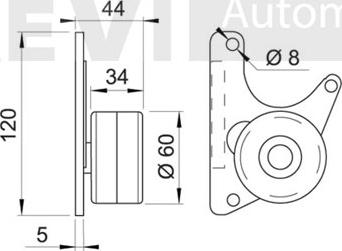 Trevi Automotive TD1138 - Galoppino / Guidacinghia, Cinghia dentata autozon.pro