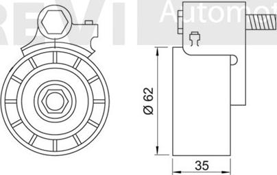 Trevi Automotive TD1358 - Rullo tenditore, Cinghia dentata autozon.pro