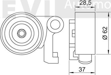 Trevi Automotive TD1353 - Rullo tenditore, Cinghia dentata autozon.pro