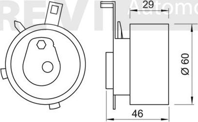 Trevi Automotive TD1308 - Rullo tenditore, Cinghia dentata autozon.pro