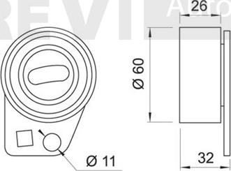 Trevi Automotive TD1302 - Rullo tenditore, Cinghia dentata autozon.pro