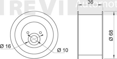 Trevi Automotive TD1316 - Rullo tenditore, Cinghia dentata autozon.pro