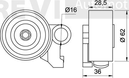 Trevi Automotive TD1381 - Rullo tenditore, Cinghia dentata autozon.pro