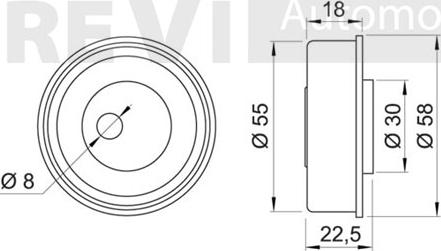 Trevi Automotive TD1374 - Rullo tenditore, Cinghia dentata autozon.pro