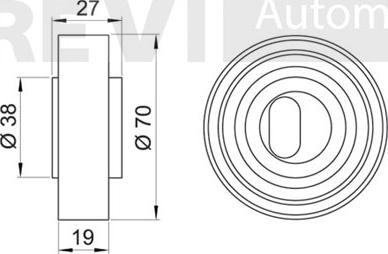 Trevi Automotive TD1291 - Rullo tenditore, Cinghia dentata autozon.pro