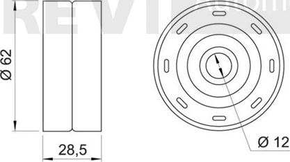 Trevi Automotive TD1292 - Galoppino / Guidacinghia, Cinghia dentata autozon.pro