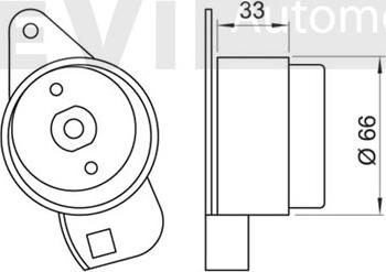 Trevi Automotive TD1246 - Rullo tenditore, Cinghia dentata autozon.pro