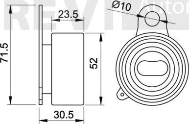 Trevi Automotive TD1200 - Rullo tenditore, Cinghia dentata autozon.pro