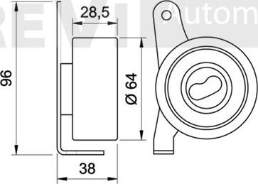 Trevi Automotive TD1202 - Rullo tenditore, Cinghia dentata autozon.pro