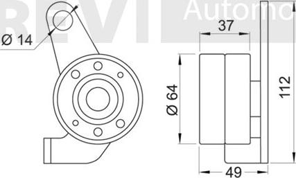 Trevi Automotive TD1223 - Galoppino / Guidacinghia, Cinghia dentata autozon.pro