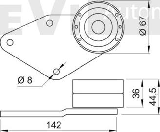 Trevi Automotive TD1222 - Galoppino / Guidacinghia, Cinghia dentata autozon.pro