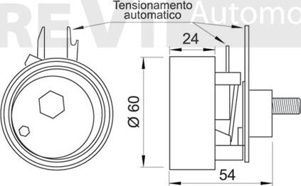 Trevi Automotive TD1271 - Rullo tenditore, Cinghia dentata autozon.pro