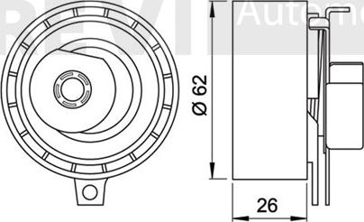 Trevi Automotive TD1717 - Rullo tenditore, Cinghia dentata autozon.pro