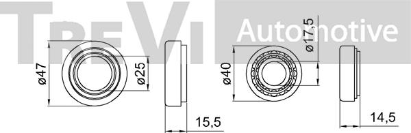 Trevi Automotive WB1959 - Kit cuscinetto ruota autozon.pro