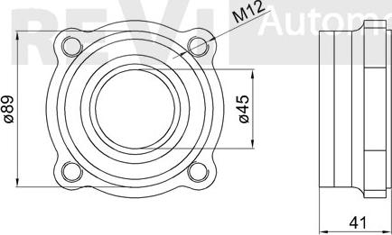 Trevi Automotive WB1907 - Kit cuscinetto ruota autozon.pro