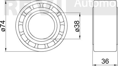 Trevi Automotive WB1414 - Kit cuscinetto ruota autozon.pro