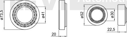 Trevi Automotive WB1541 - Kit cuscinetto ruota autozon.pro