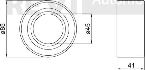 Trevi Automotive WB1557 - Kit cuscinetto ruota autozon.pro