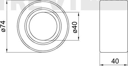 Trevi Automotive WB1560 - Kit cuscinetto ruota autozon.pro